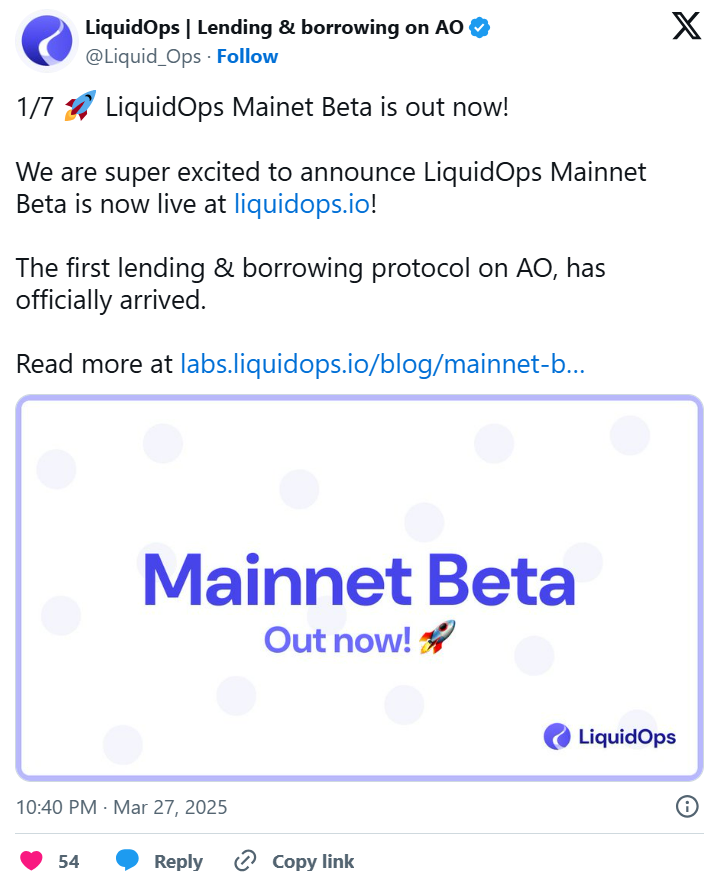 LiquidOps: Bringing DeFi to Arweave's AO Stack - What You Need to Know