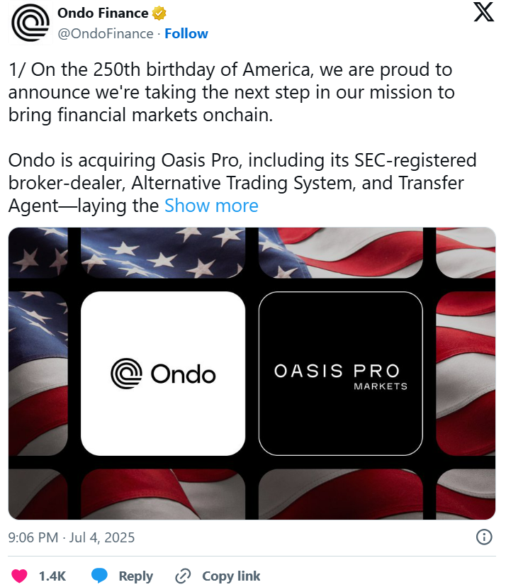 Ondo Finance: Scaling Regulated RWAs On-Chain - What You Need to Know