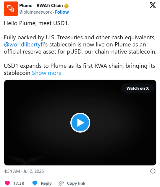 Plume: Purpose-Built RWA L1 for Composable Yield - What You Need to Know