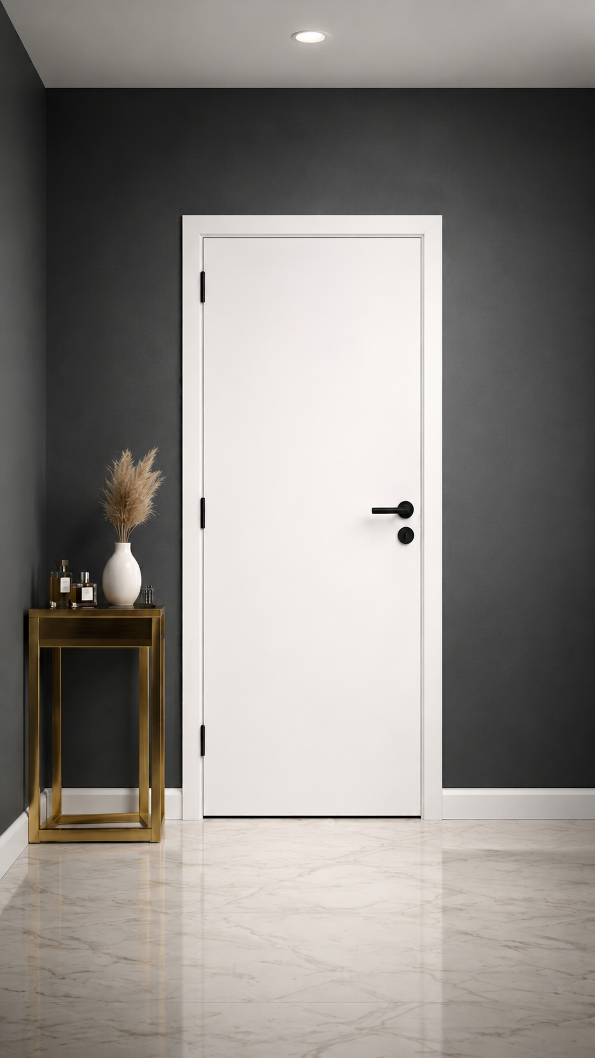 Smooth finish WPC internal door