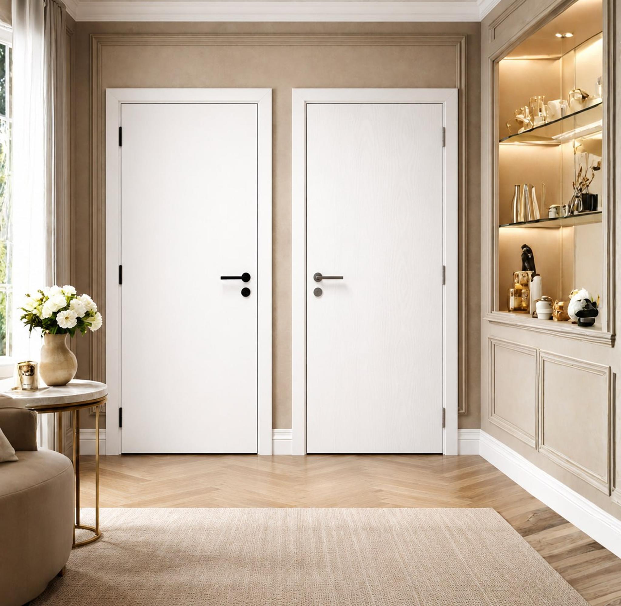 Premium WPC internal door installed in a modern interior setting