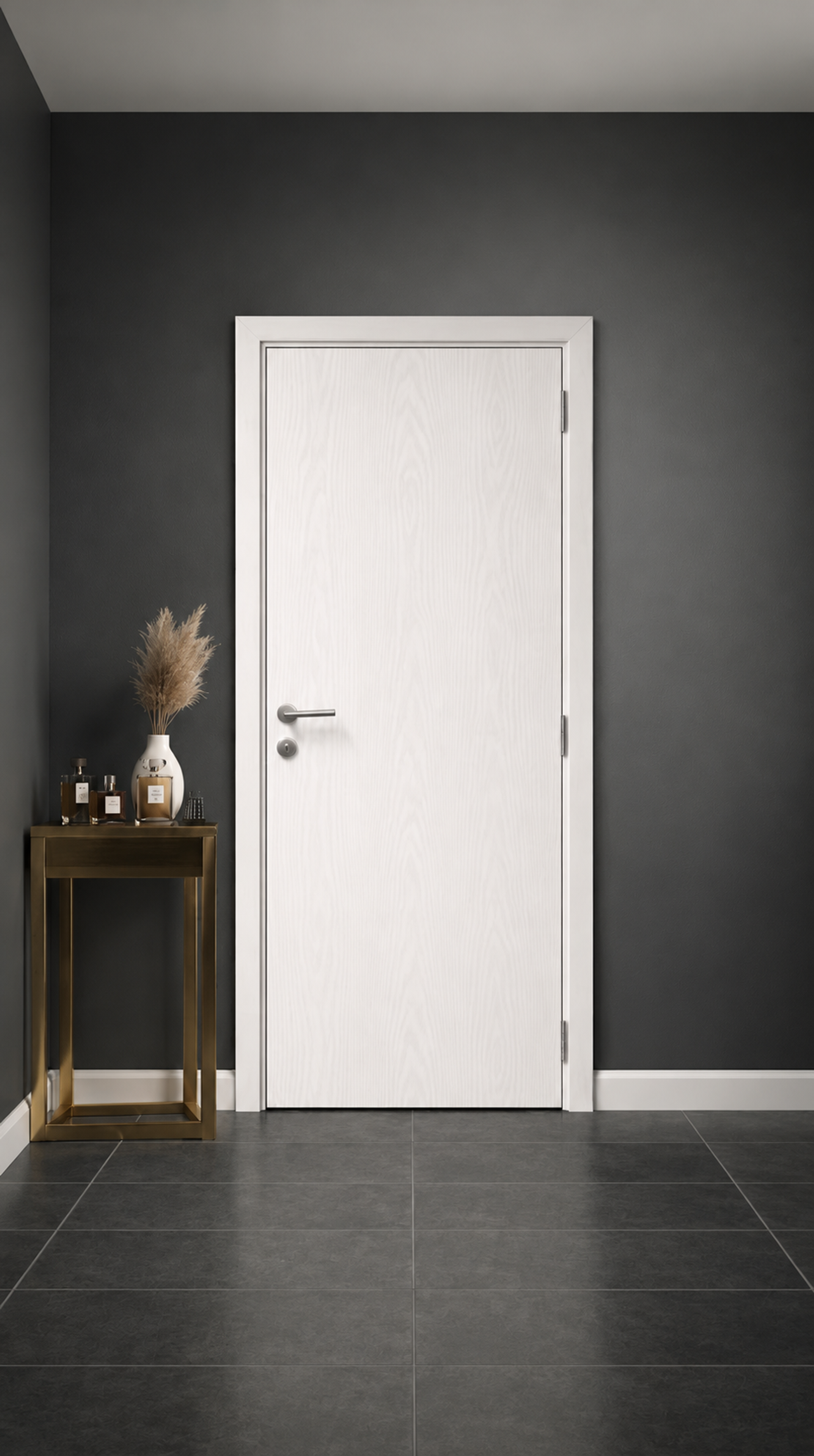 Woodgrain finish WPC internal door