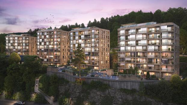 Fyrstikkbakken, Oslo. Foto: LINK Arkitektur/3D Estate