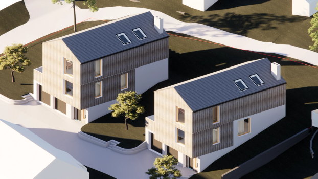 To nye eneboliger på Nordstrand, Oslo - 2024.