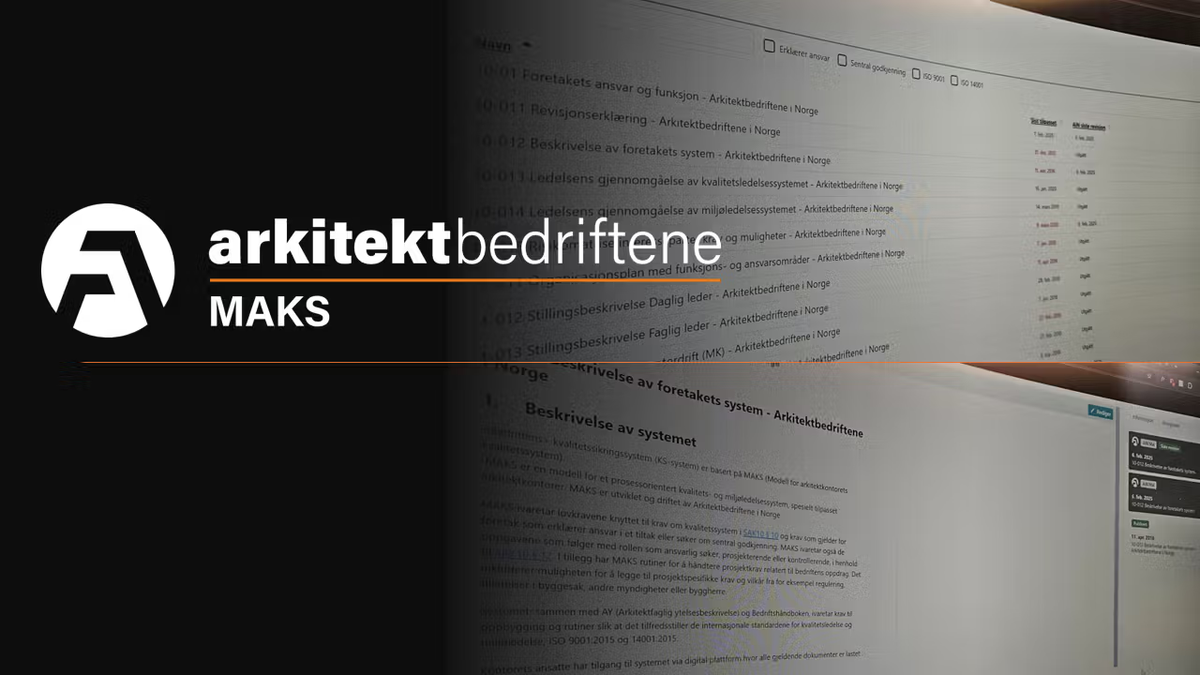 Nytt system for rutiner i MAKS