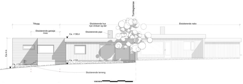 Tomannsbolig tilbygg