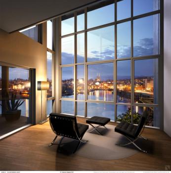 Klosterøya Vest, med utsikt til Skien 