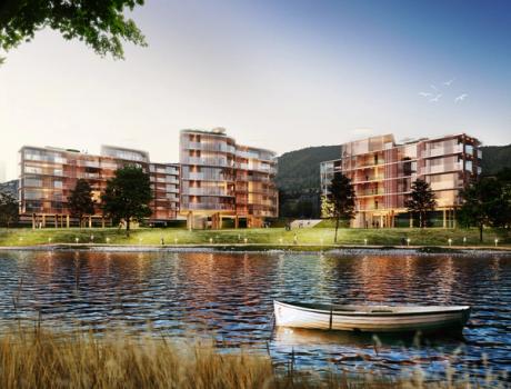 Øvre Eiker vei 14 (LOF ARkitekter) Illustrasjon: RIFT