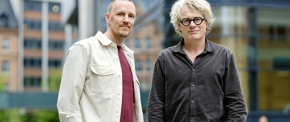 Fra venstre: Rasmus Jørgensen, fagsjef, og Steinar Skjerdingstad, administrende direktør, i Arkitektbedriftene