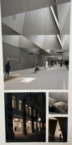 "Nye" Olaf Ryes plass t-banestasjon.