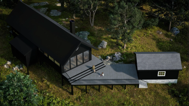 Hytte i Holmsbu_Eksteriør