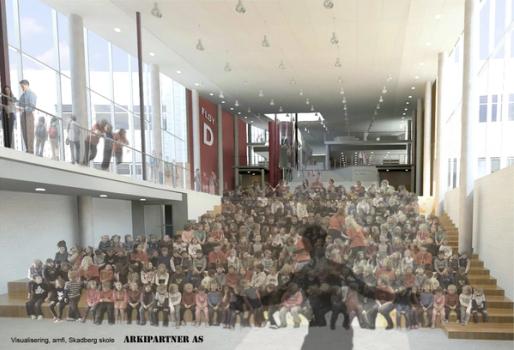 Skadberg skole - interiør amfi