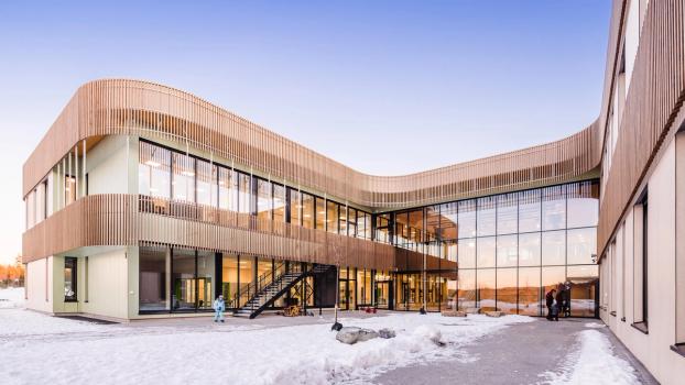 Torvbråten Skole, Asker. Foto: LINK Arkitektur/Daniel-Clements Photography
