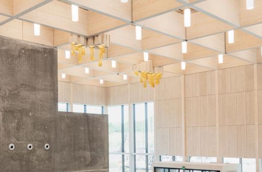 Fellesbygget NMBU Campus Ås (foto: Hans Fredrik Asbjørnsen, Statsbygg)