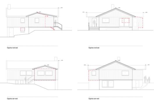 Enebolig tilbygg på Høvik