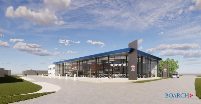 Ny bilbutikk under oppføring i Bodø