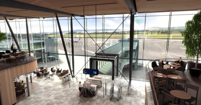 Bergen Lufthavn Flesland, ny terminalåpning i 2017