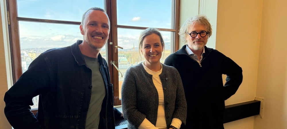 Et godt møte med byråd Anita Leirvik North i Oslo rådhus. Fagsjef, Rasmus Jørgensen, til venstre og administrerende direktør, Steinar Skjerdingstad, i Arkitektbedriftene.