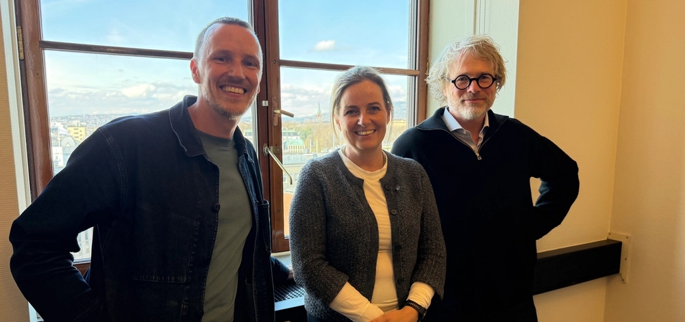 Et godt møte med byråd Anita Leirvik North i Oslo rådhus. Fagsjef, Rasmus Jørgensen, til venstre og administrerende direktør, Steinar Skjerdingstad, i Arkitektbedriftene.