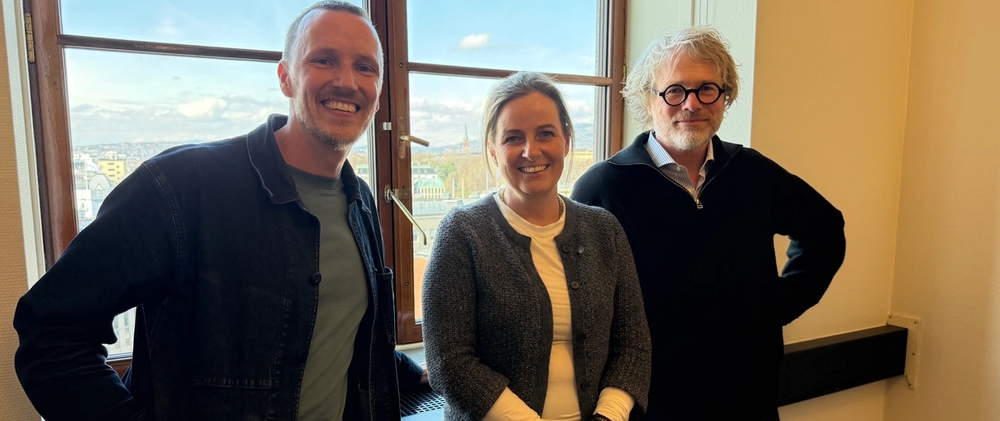 Et godt møte med byråd Anita Leirvik North i Oslo rådhus. Fagsjef, Rasmus Jørgensen, til venstre og administrerende direktør, Steinar Skjerdingstad, i Arkitektbedriftene.