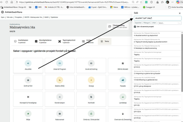 Ny funksjon i beta: temaoversikt i prosjekt