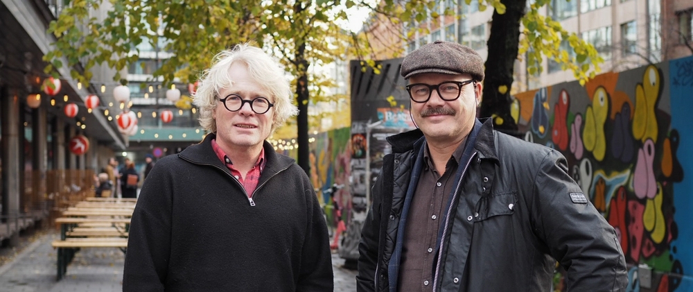 Steinar Skjerdingstad, administrerende direktør i Arkitektbedriftene og Rasmus Reinvang, administrerende direktør i OMA