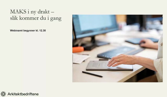 Start med MAKS - webinar