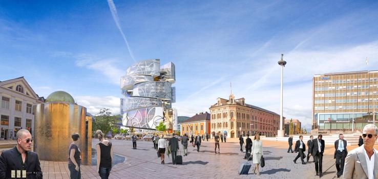 Forslag til høyhus for Drammen