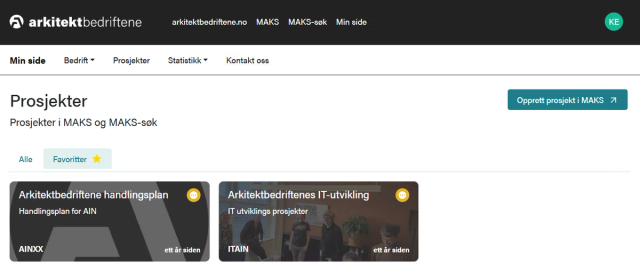 Favoritt prosjekter