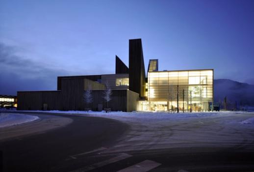 Bok & Blueshuset, Notodden kommune. Foto: Børve og Borchsenius. I samarbeid med Askim/Lantto Arkitekter AS