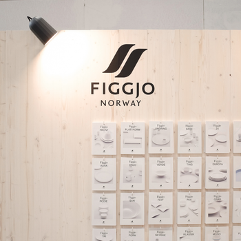 Mobile messevegger for Figgjo porselen.