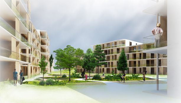 Leilighetsbygg på Lura