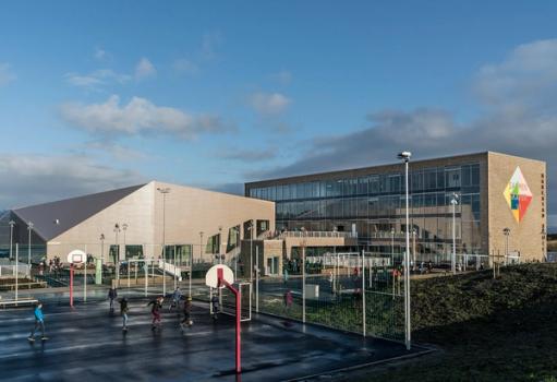 Harestad skole og kulturscene, Randaberg (SPINN / Alliance Arkitekter) Foto: Jiri Havran