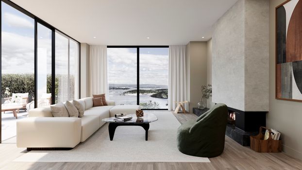 Stue - Interiørdesign - Visualisering