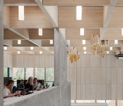 Bikuben - Studentbygg med vakker og robust materialitet på NMBU (Foto Einar Akselsen)