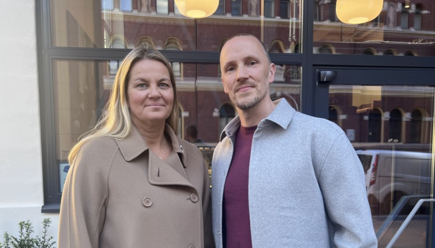 Anette S. Bakker, juridisk direktør Arkitektbedriftene og Rasmus Jørgensen, fagsjef Arkitektbedriftene.