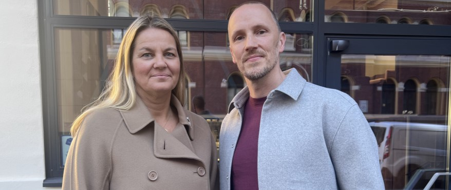 Anette S. Bakker, juridisk direktør Arkitektbedriftene og Rasmus Jørgensen, fagsjef Arkitektbedriftene.
