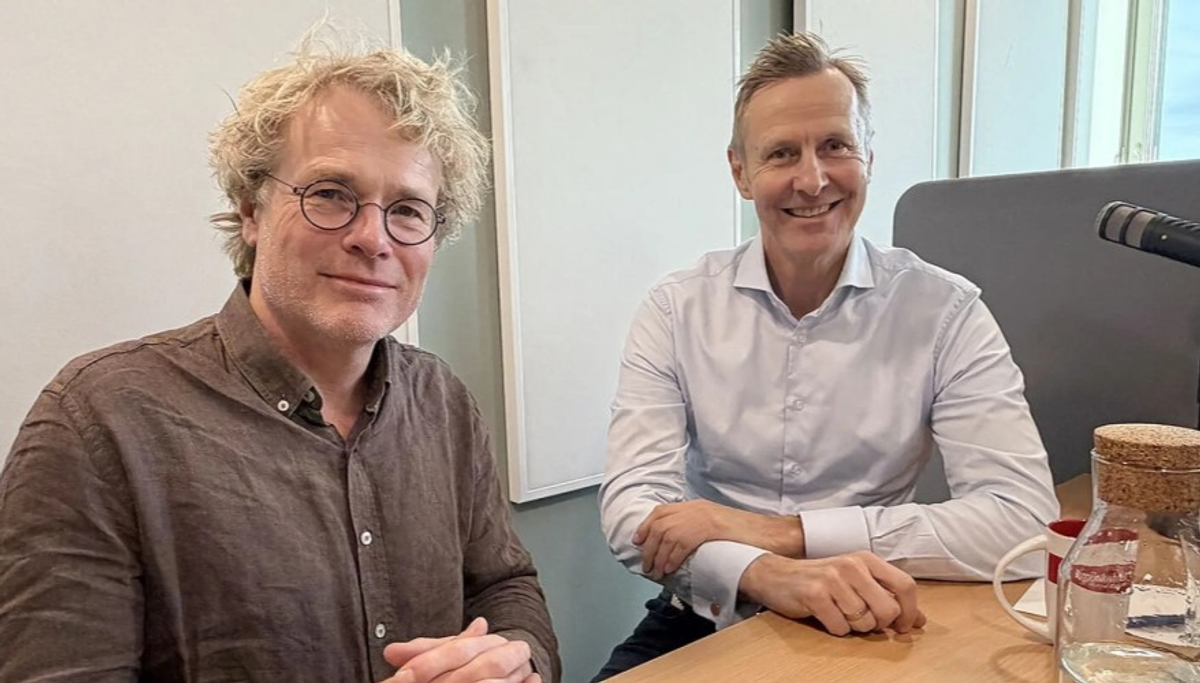 Steinar og Nicolai på «Byggeplassen»