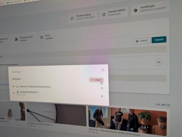 Slik fungerer milpæler i MAKS