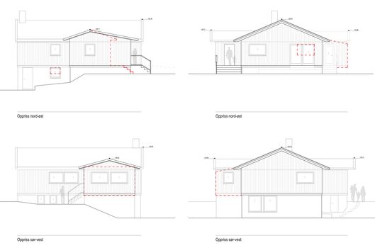 Enebolig tilbygg på Høvik