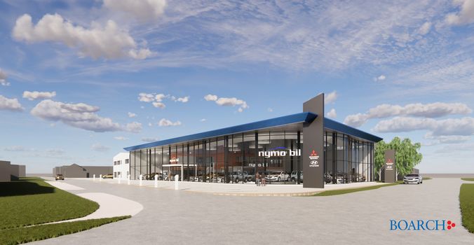 Ny bilbutikk under oppføring i Bodø