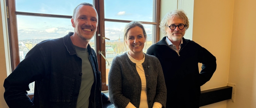 Et godt møte med byråd Anita Leirvik North i Oslo rådhus. Fagsjef, Rasmus Jørgensen, til venstre og administrerende direktør, Steinar Skjerdingstad, i Arkitektbedriftene.