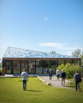 Paviljong av gjenbruksmaterialer, Sotra