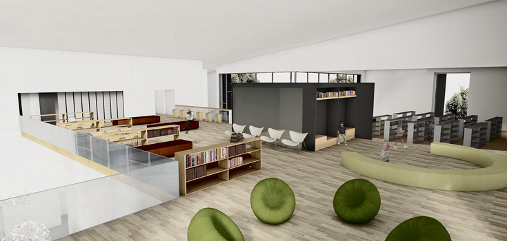 Fauske Allaktivitetshus. Bibliotek