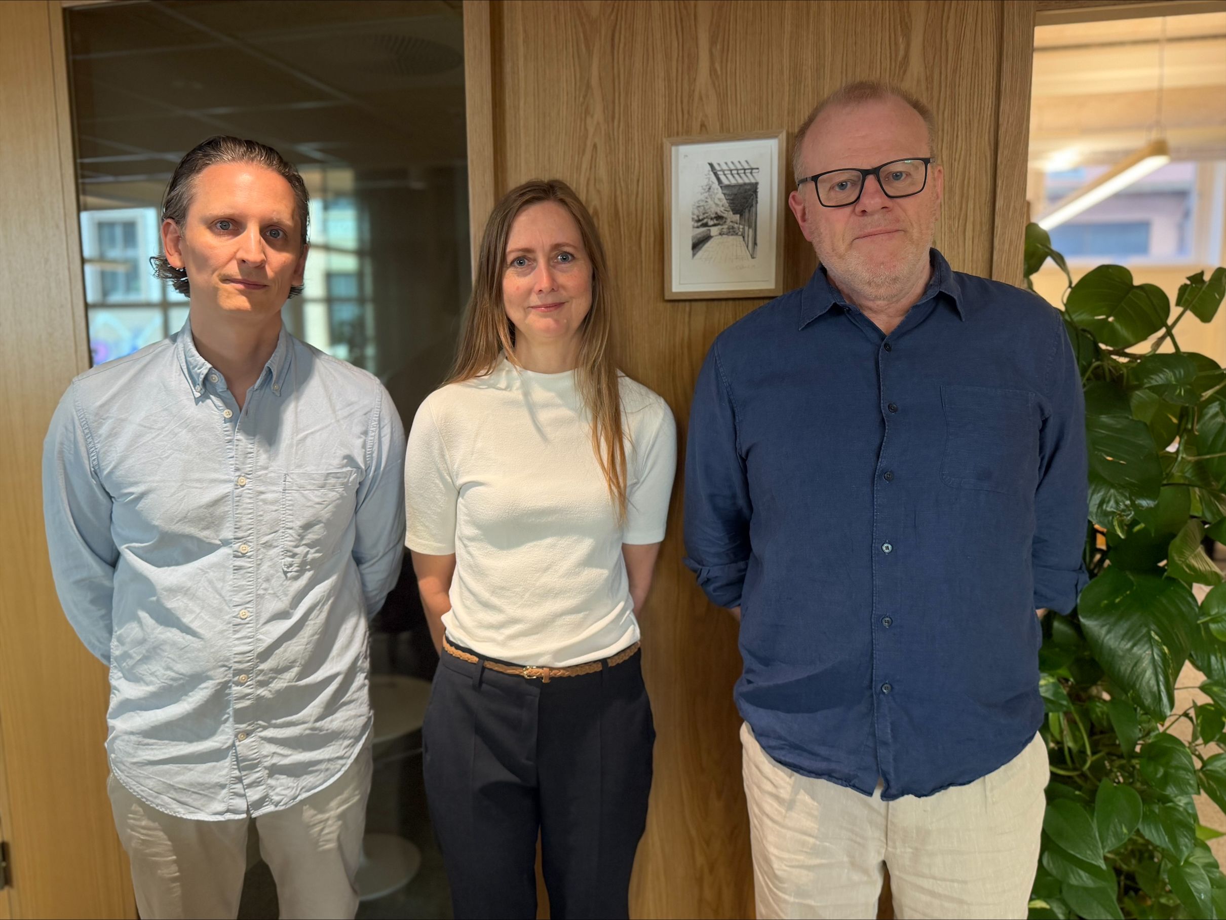Forhandlingsutvalget: Jørgen Honningsvåg, Vebjørg Ekseth, Steinar Barmen (Foto: Geir Boye Lindhjem)