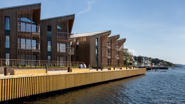 Lehmanns brygge -Leiligheter på brygga i Drøbak (foto: T. Lauluten)