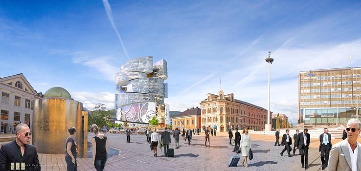 Forslag til høyhus for Drammen