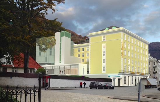 Grand Hotel Terminus, 3D-tegning Tilbygg 1 og 2