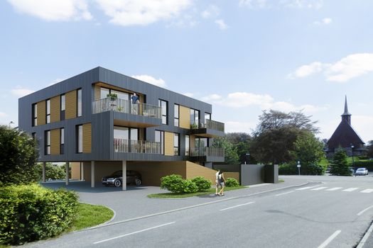 Leilighetsbygg på Malmheim - Konkurranse - 1. plass