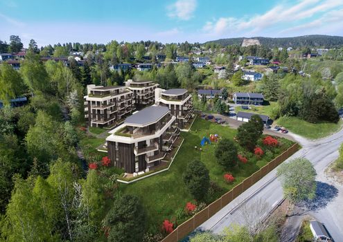 Blakstadmarka 26, 60 leiligheter i blokk Asker